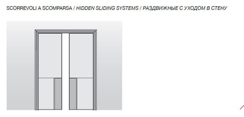 Кожаная раздвижная дверь Longhi Aluminiun Chic-Doors ARCH-00066349 - Вид №6