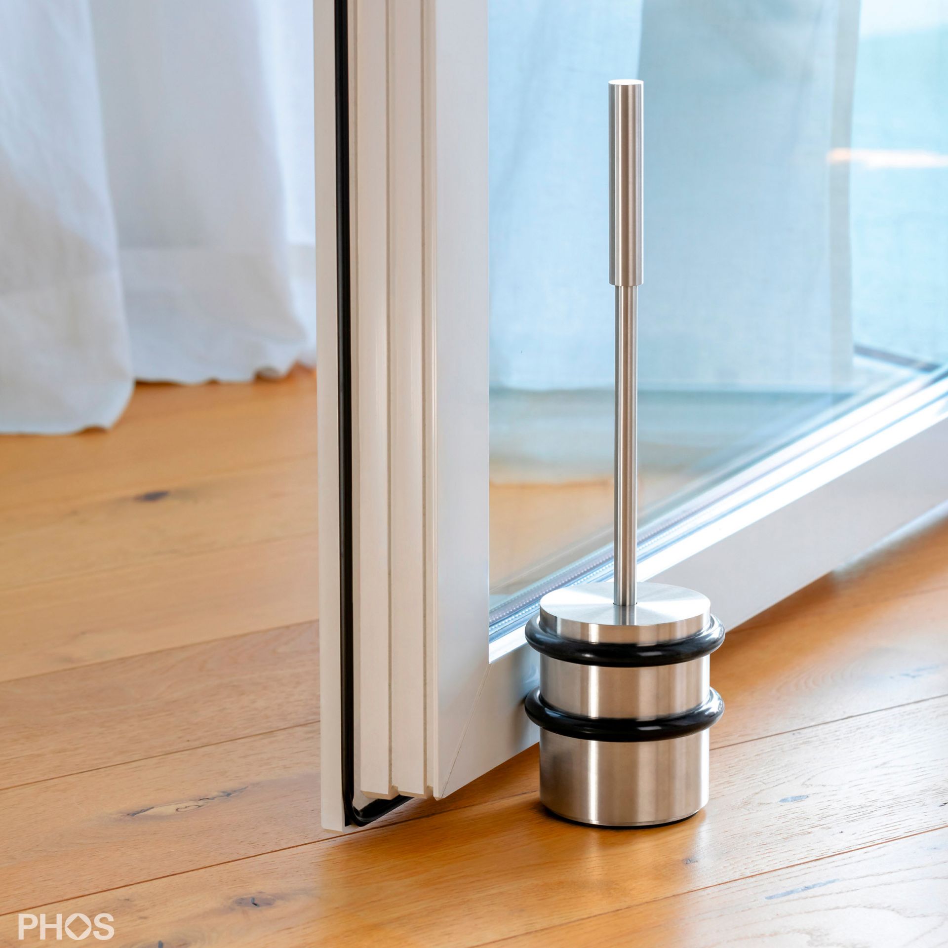 TSB90-110G275 Напольный дверной упор, тяжелый, с ручкой 27,5 см. PHOS  - Вид №2