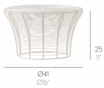 GANDIABLASCO Низкий садовый табурет из нержавеющей стали Aram sun-id-1480266 - Вид №9
