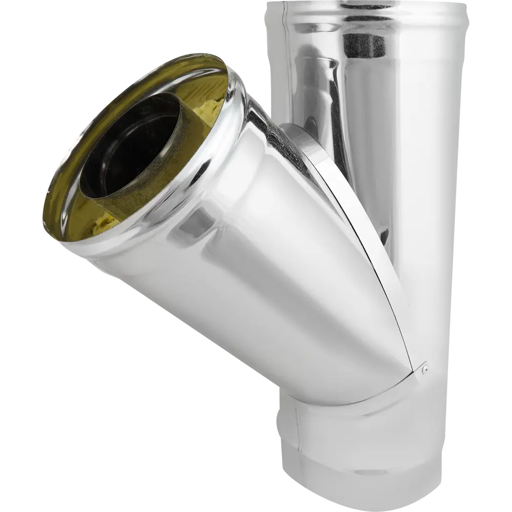 Тройник дымоходный утепленный Corax 45° для систем отопления 89888545 КОРАКС STLM-0080149 - Вид №1