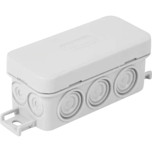 Распределительная коробка открытая Экопласт 90х42х40 мм 10 вводов IP56 цвет серый