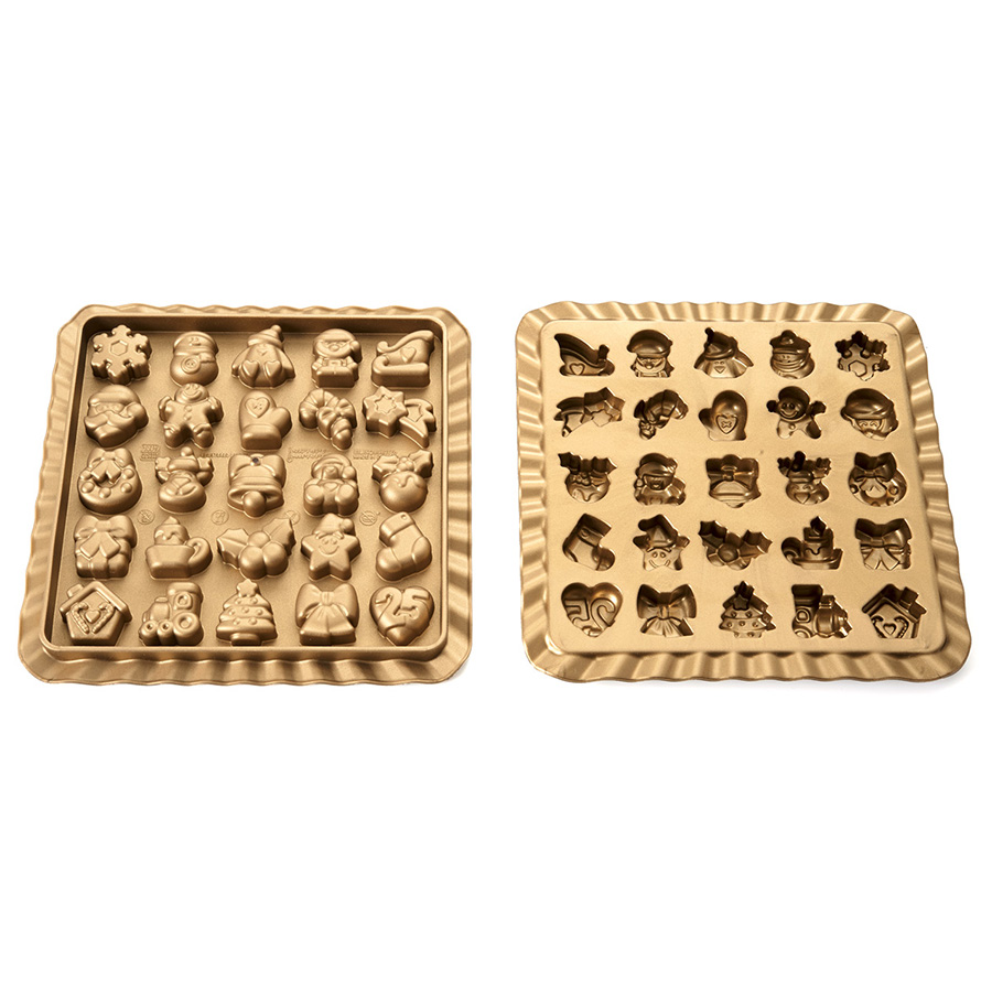 25.741.63.0060 Форма для приготовления конфет xmas countdown, 39 х 23 х 3,5 см, силиконовая Silikomart  - Вид №3