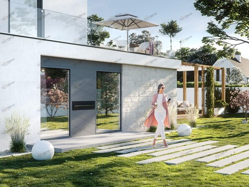 Oknoplast Алюминиевая входная дверь sun-id-1374113