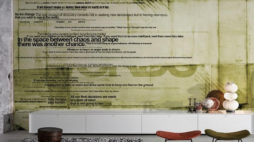 GLAMORA Виниловые обои с тиснением Wall script sun-id-1468388 - Вид №3