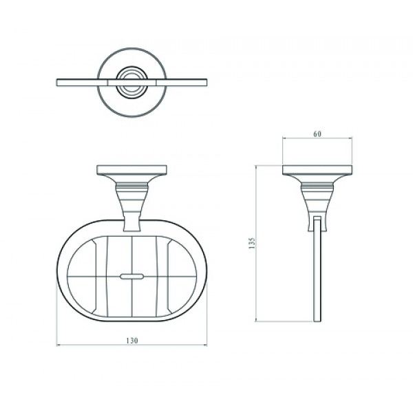 Мыльница литая RUSH Corsica 42410 sun-id-561673 - Вид №1