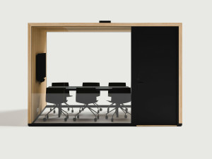 Мультимедийная многосторонняя акустическая офисная кабина