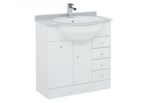 Тумба под раковину Aquanet Марсель 80 б/к белый