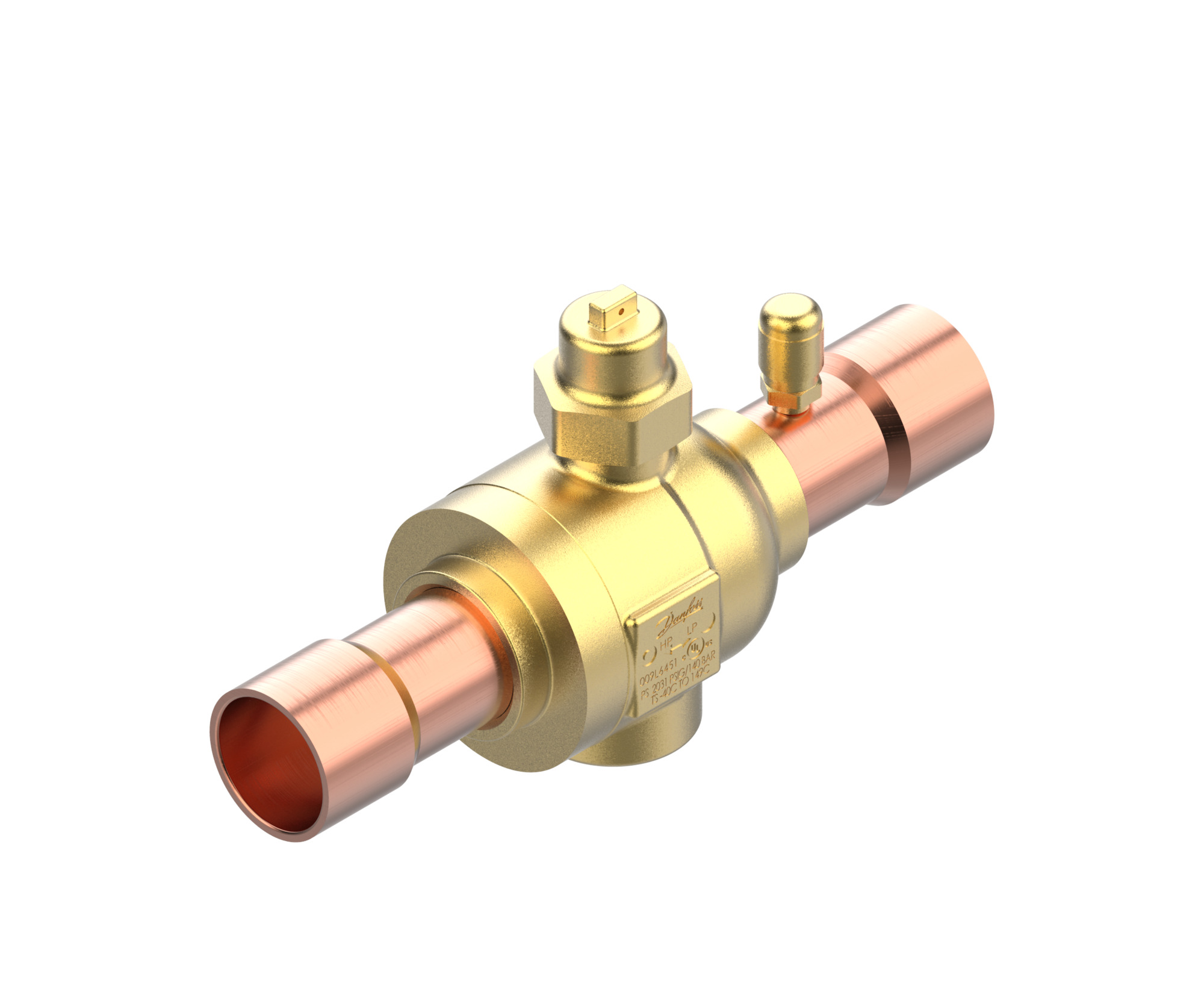 Danfoss GBCT — Запорные шаровые краны для CO2 140 бар GBCT 12s Кран шаровый 009L6585  - Вид №10