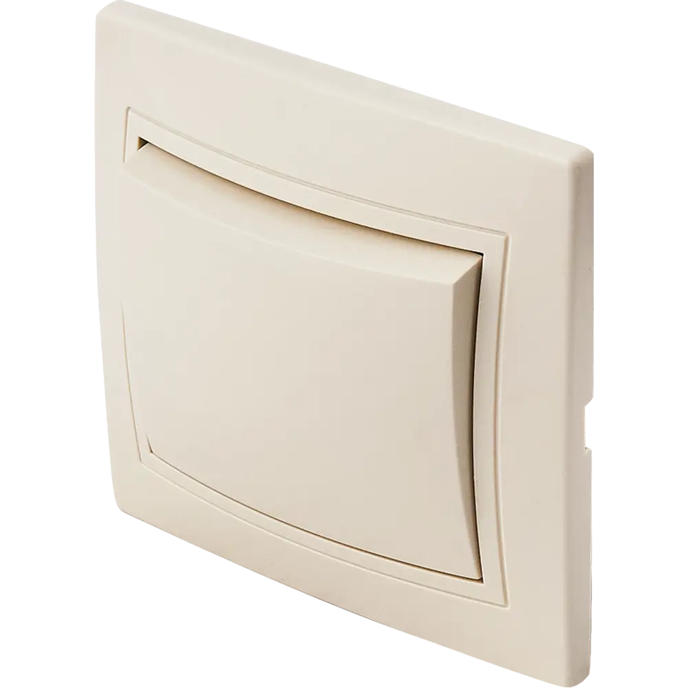 Выключатель TDM ELECTRIC Таймыр одноклавишный бежевый для скрытого монтажа 85591341 STLM-0064426