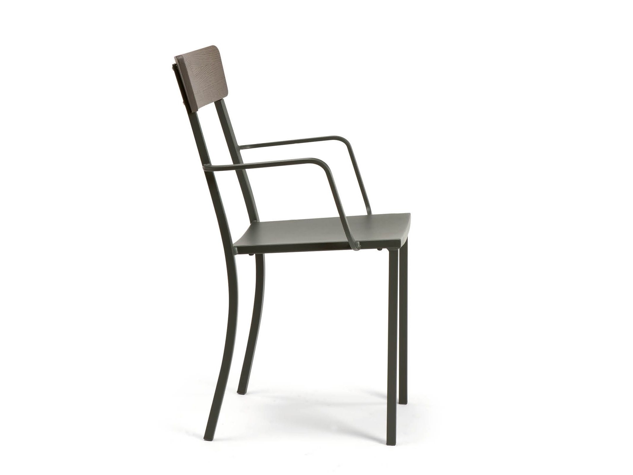 Металлический штабелируемый садовый стул с подлокотниками Vermobil Mogan ARCH-00110089 - Вид №2