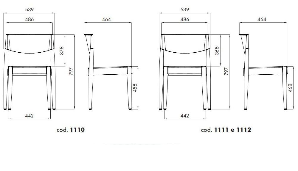 ALMA DESIGN Штабелируемый стул из дерева и полипропилена Virna sun-id-1447242 - Вид №25