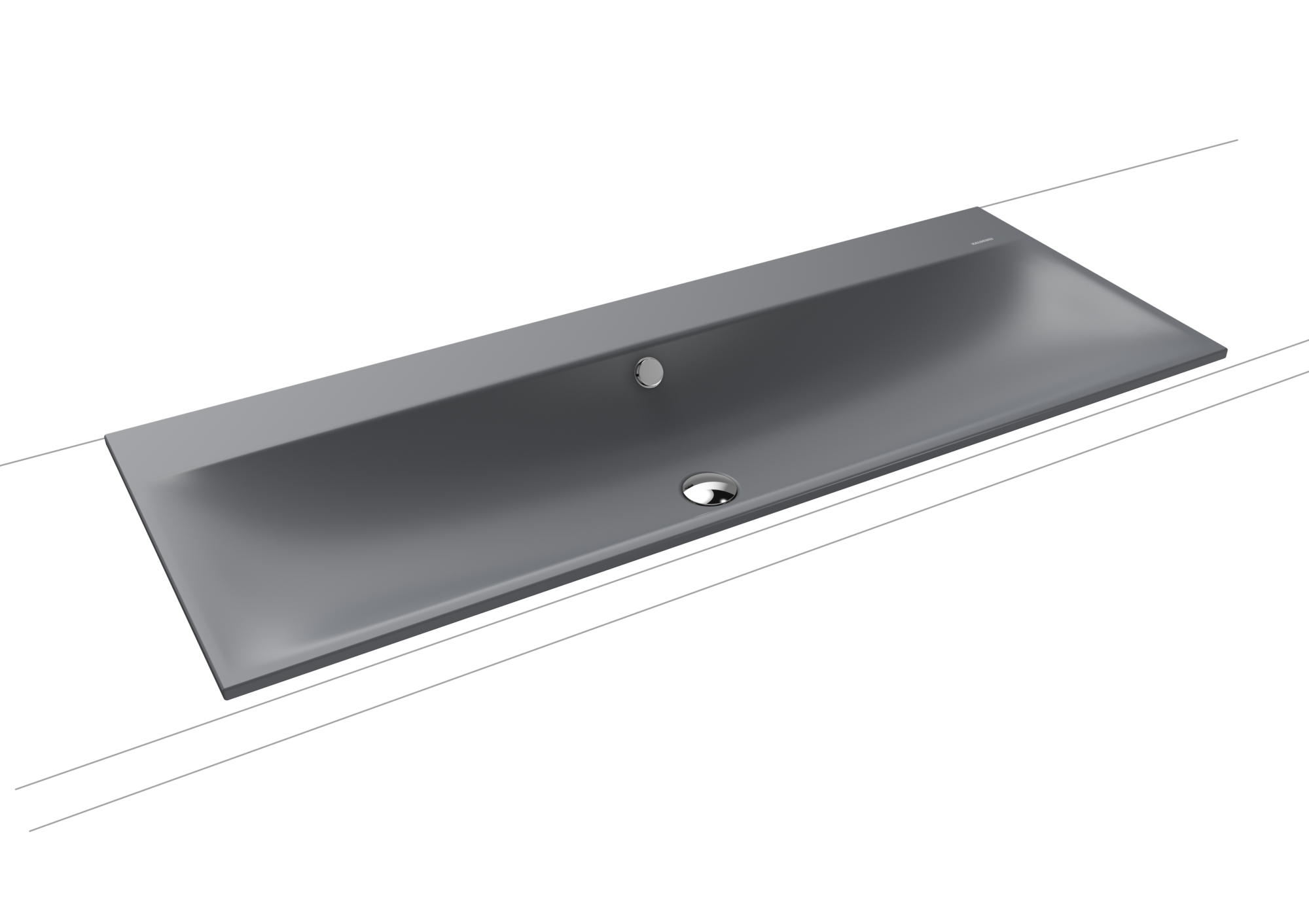 Умывальник KALDEWEI Сталь эмалированная 3039 455 холодный серый 70 30393319455