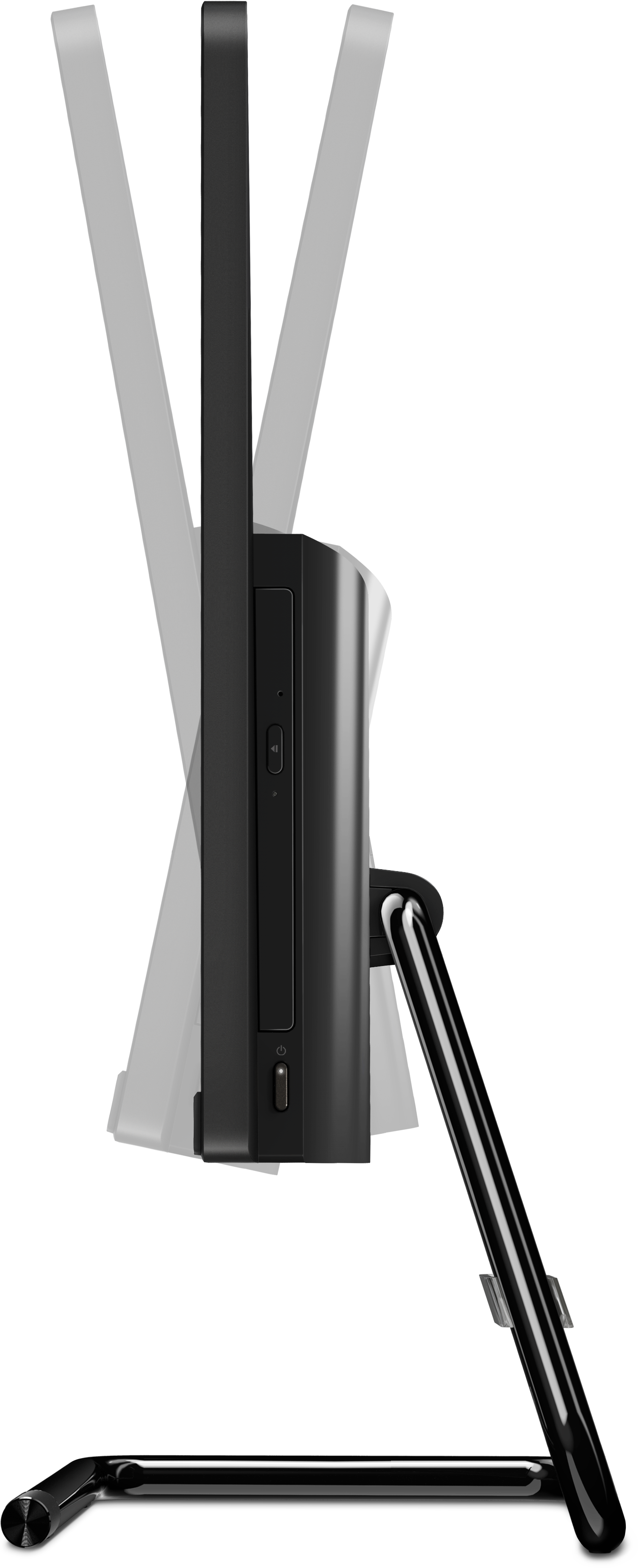 F0EW0011RK ideacentre aio 3 24are05 23.8"(1920x1080)/amd ryzen 3 4300u(2.7ghz)/8192mb/1000+128ssdgb/dvdrw/int:amd radeon/bt/wifi/war 1y/6kg/black/dos + keyboard, mouse usb Lenovo Santreyd  - Вид №12