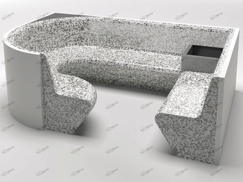 La Veneta Forme Скамейка для турецкой бани в eps sun-id-1473670