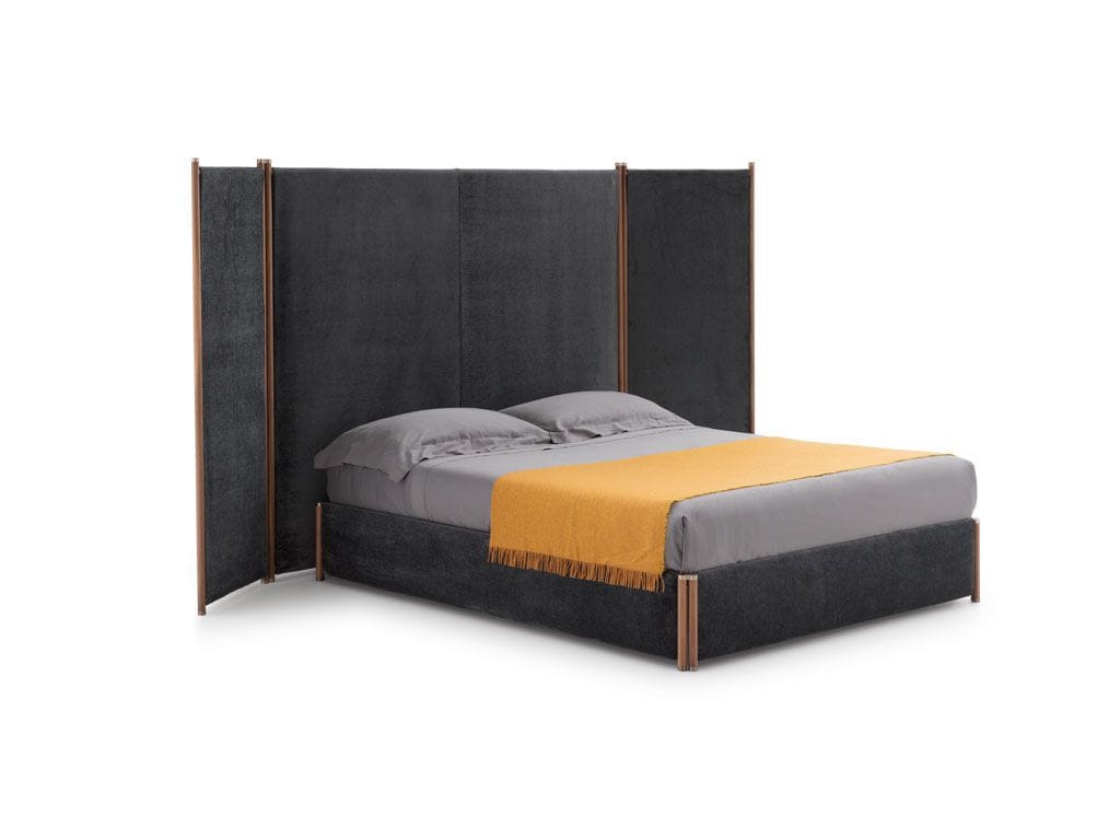 Двуспальная кровать из ткани с высоким изголовьем Pianca BRICOLA ARCH-00092065