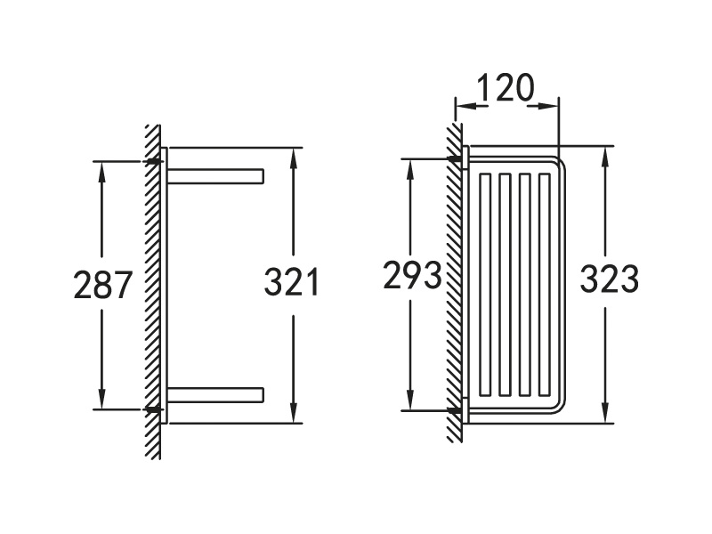 Полка 2-х ярусная, 321х323х120 мм ART&MAX MAXIMA AM-F-8918 - Вид №1