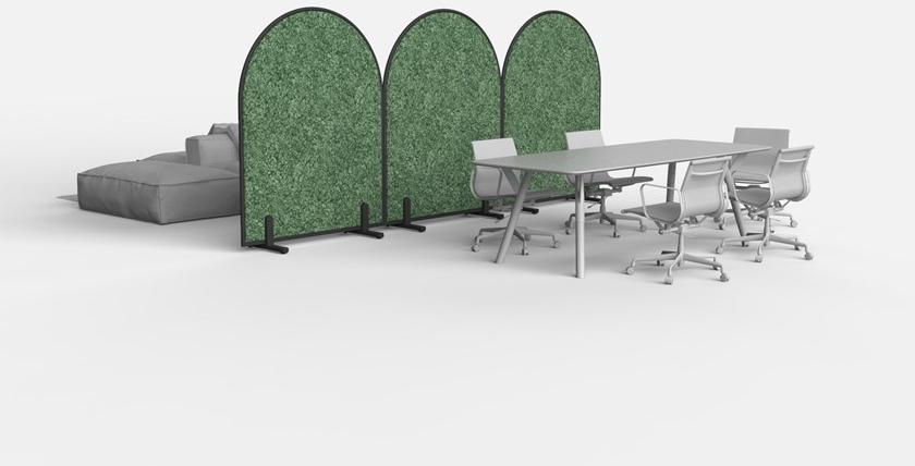 GREEN MOOD Звукопоглощающая офисная перегородка на колесах Design sun-id-1433653 - Вид №20