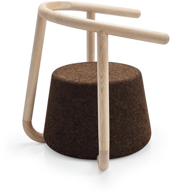 BlackCork Кресло в пробке с подлокотниками Ypsilon sun-id-1449805 - Вид №1