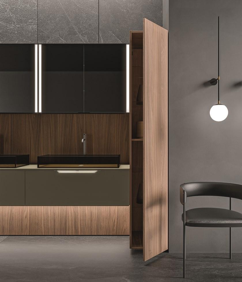 Cerasa Двойная тумба под умывальник из фанерованной древесины со шкафом Nerolab sun-id-1377343 - Вид №2