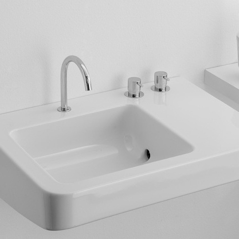 45710 Подвесная раковина настенная овальная Rapsel  белая  - Вид №3