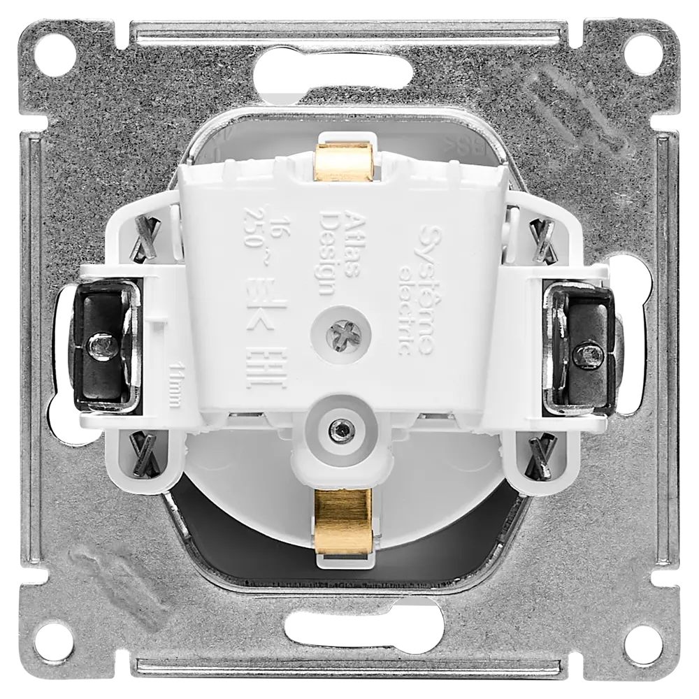 AtlasDesign Бел Розетка с/з с шторками SE ATN000145 82650400 STLM-2047546 SYSTEME ELECTRIC - Вид №2