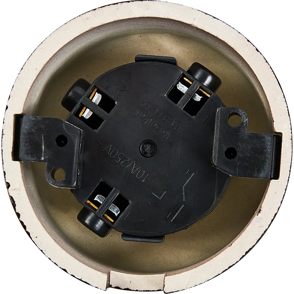Выключатель накладной Electraline 1 клавиша цвет керамика цвет коричневый 89255193 STLM-2174496 Ришелье - Вид №2