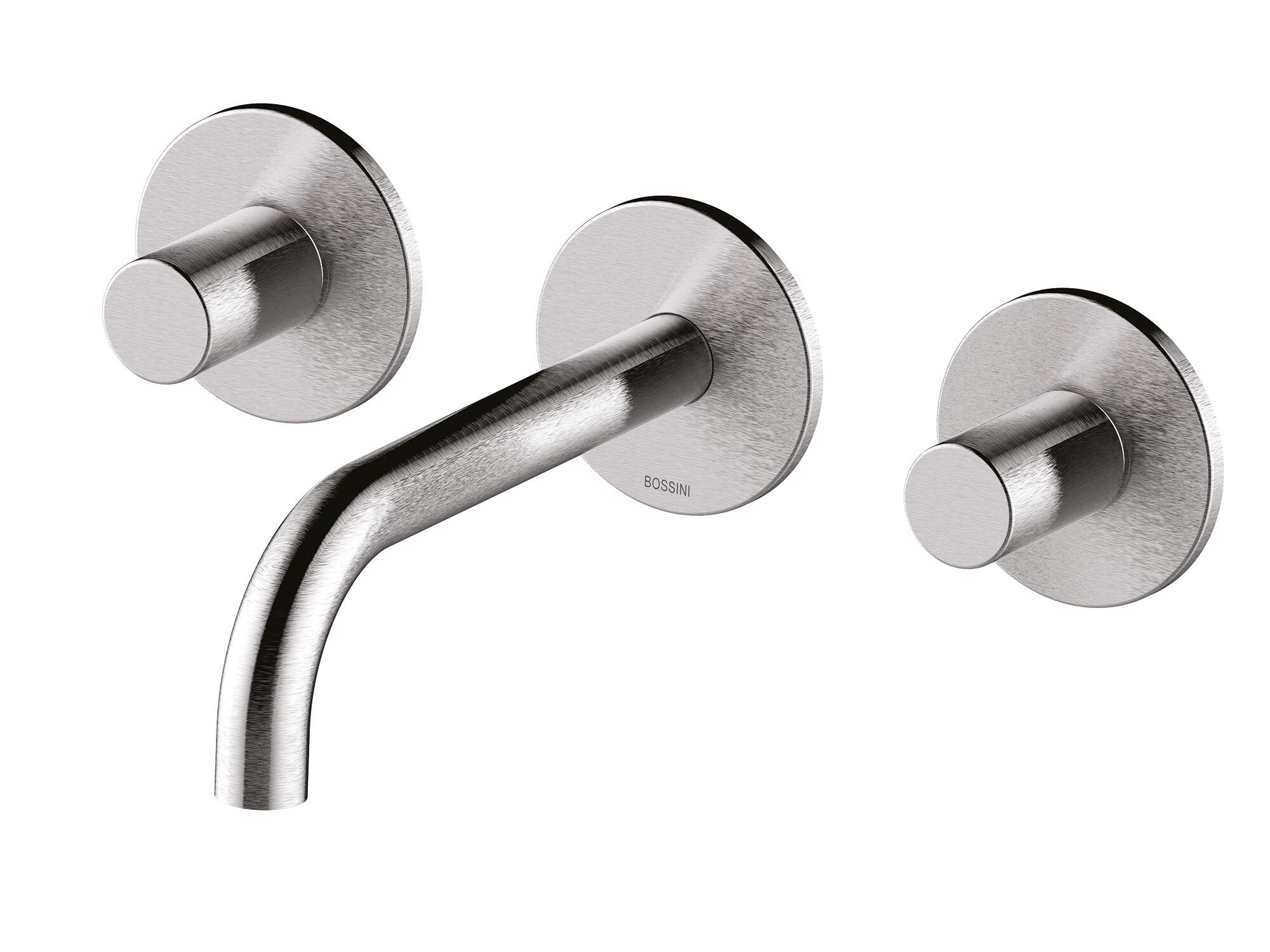 Настенный смеситель для раковины из нержавеющей стали с 3 отверстиями Bossini NOBU-Inox AISI 316L ARCH-00110834 - Вид №1