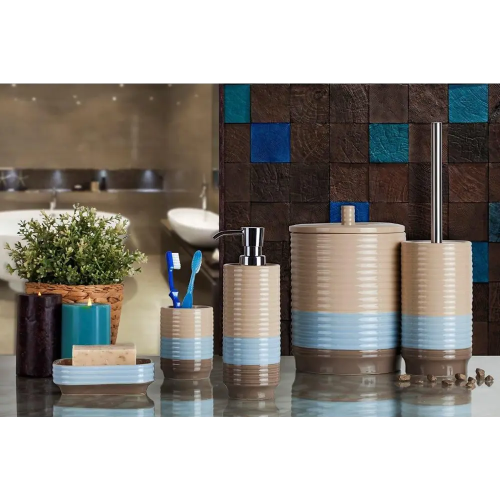 Дозатор для жидкого мыла Paul, цвет бежевый PRIMANOVA STLM-2037122 - Вид №3