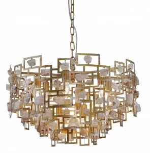 Подвесная люстра Crystal Lux Diego SP9 D600 Gold CRYSTAL LUX ДИЗАЙНЕРСКИЕ, DIEGO 056890 Золотой