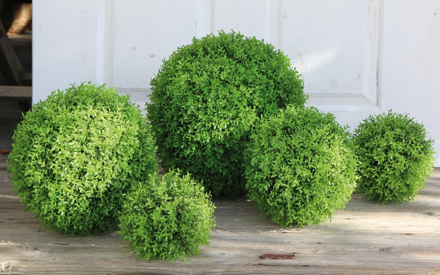 4545 803 a3 Шарик из искусственного мирта, Ø 22 см, желто-зеленый H-andreas  - Вид №3