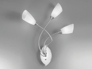 Светодиодный настенный светильник из стекла и металла