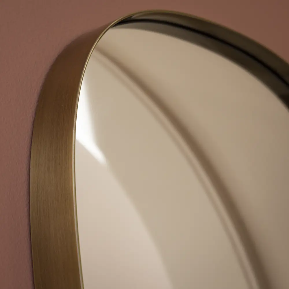 Зеркало декоративное KREAFORTA Glam Brass овальное 40x78 см металл цвет золотистый 89451069 STLM-2181402  - Вид №2