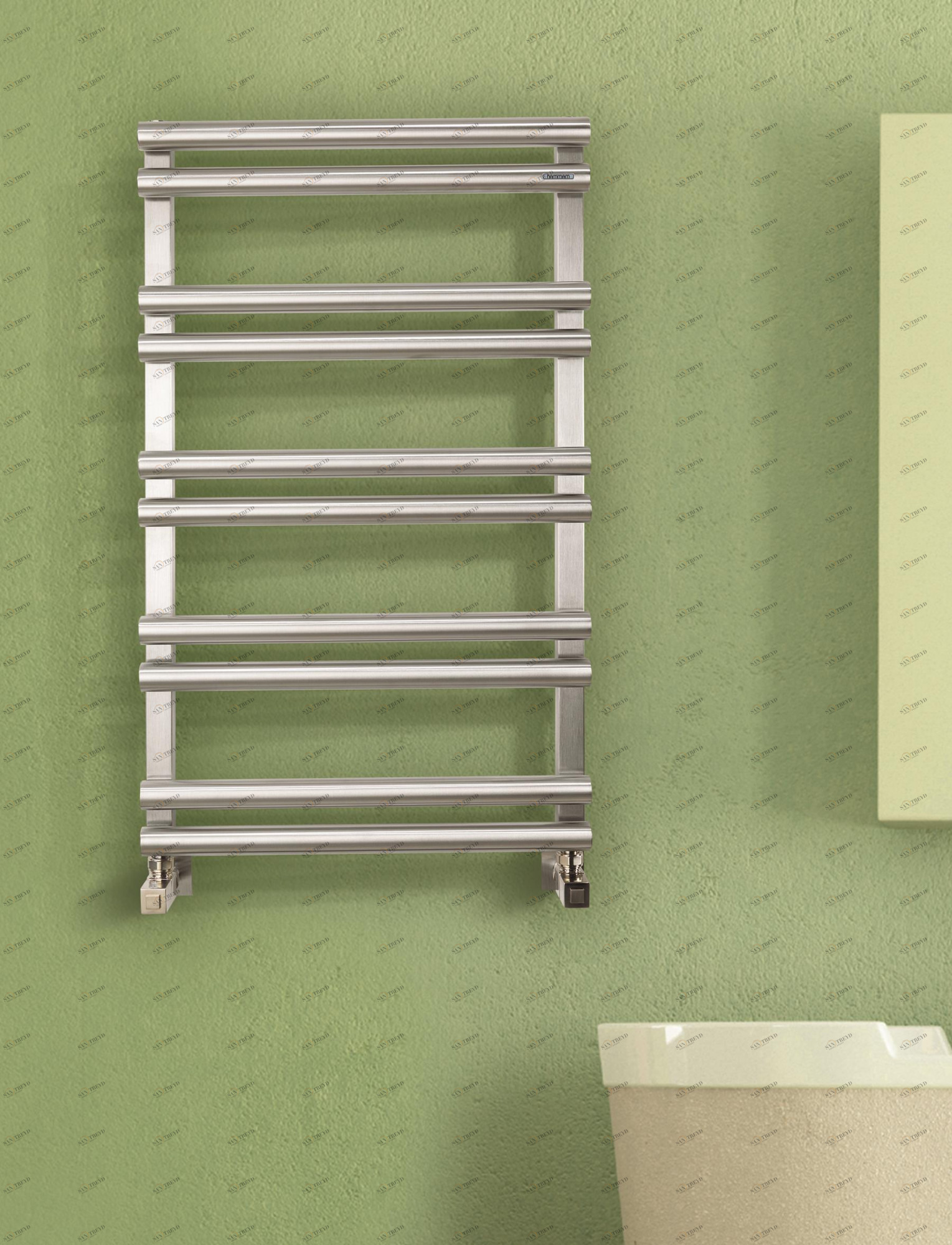 Полотенцесушитель Hammam BLIZZARD Stainless steel  комбинированный; электрический или водяной Сталь 