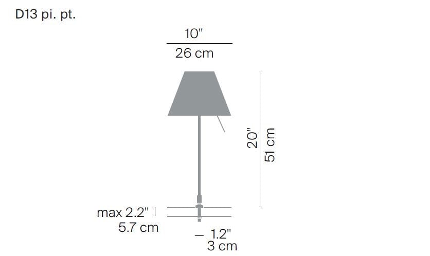Светодиодная настольная лампа из поликарбоната LUCEPLAN Costanzina ARCH-00110175 - Вид №4