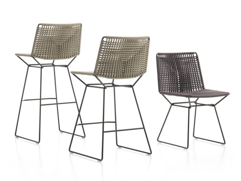 Веревочный табурет с подставкой для ног MDF Italia NEIL TWIST ARCH-00133933 - Вид №2