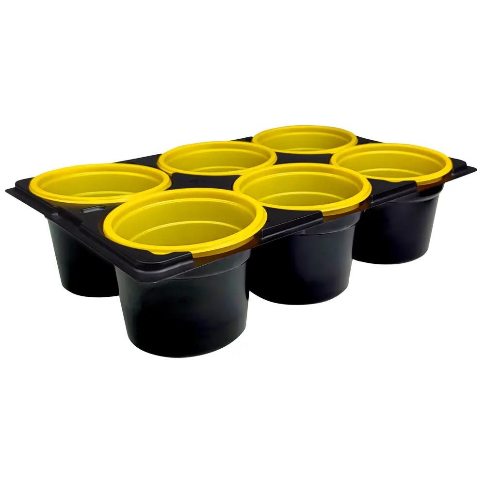 ГАЗОНCITY — набор из 6 горшков для рассады с практичной подставкой 83121550 STLM-1577774