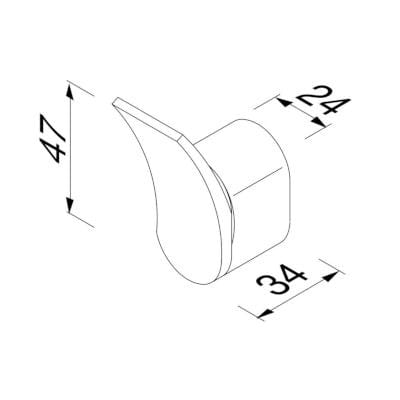 Металлическая вешалка для полотенец Geesa Wynk ARCH-00034599 - Вид №8