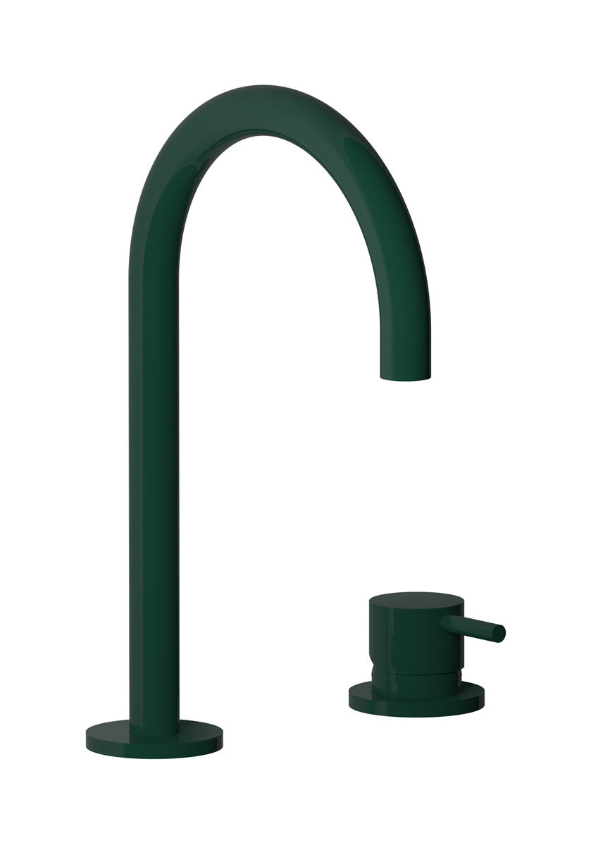 Смеситель для раковины на 2 отверстия WE ARE IB co394vd Green Maddalena Colore