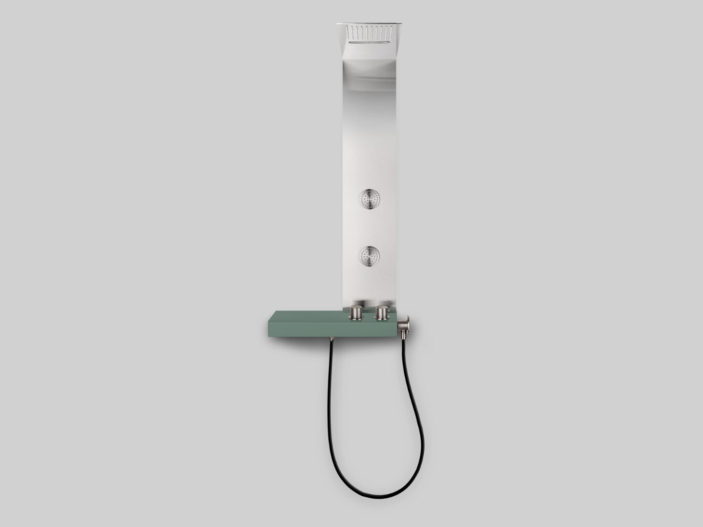 Настенная душевая панель из нержавеющей стали с ручным душем и душем Cropelli Alyssia ARCH-00105105 - Вид №40