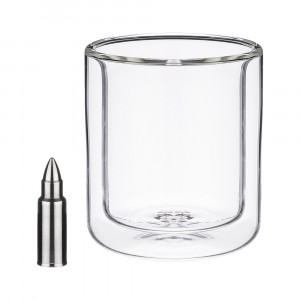 250-134 Посуда стеклянная "Стакан с двойными стенками + 2 виски камня" 220 мл Lefard