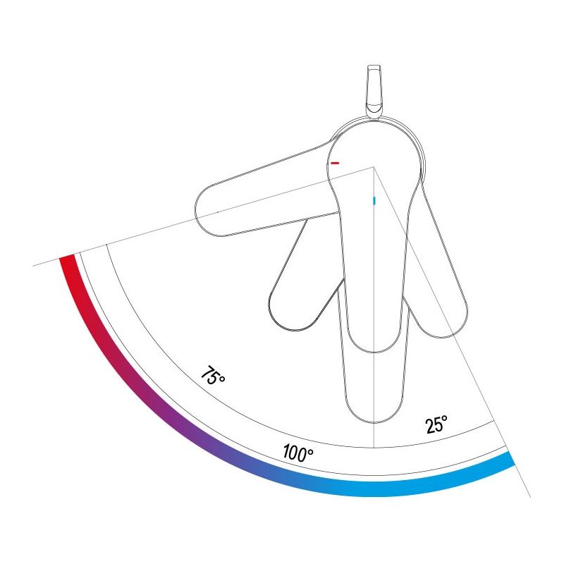 OME604LT6 Смеситель для биде DANIEL RUBINETTERIE Omega - Вид №1