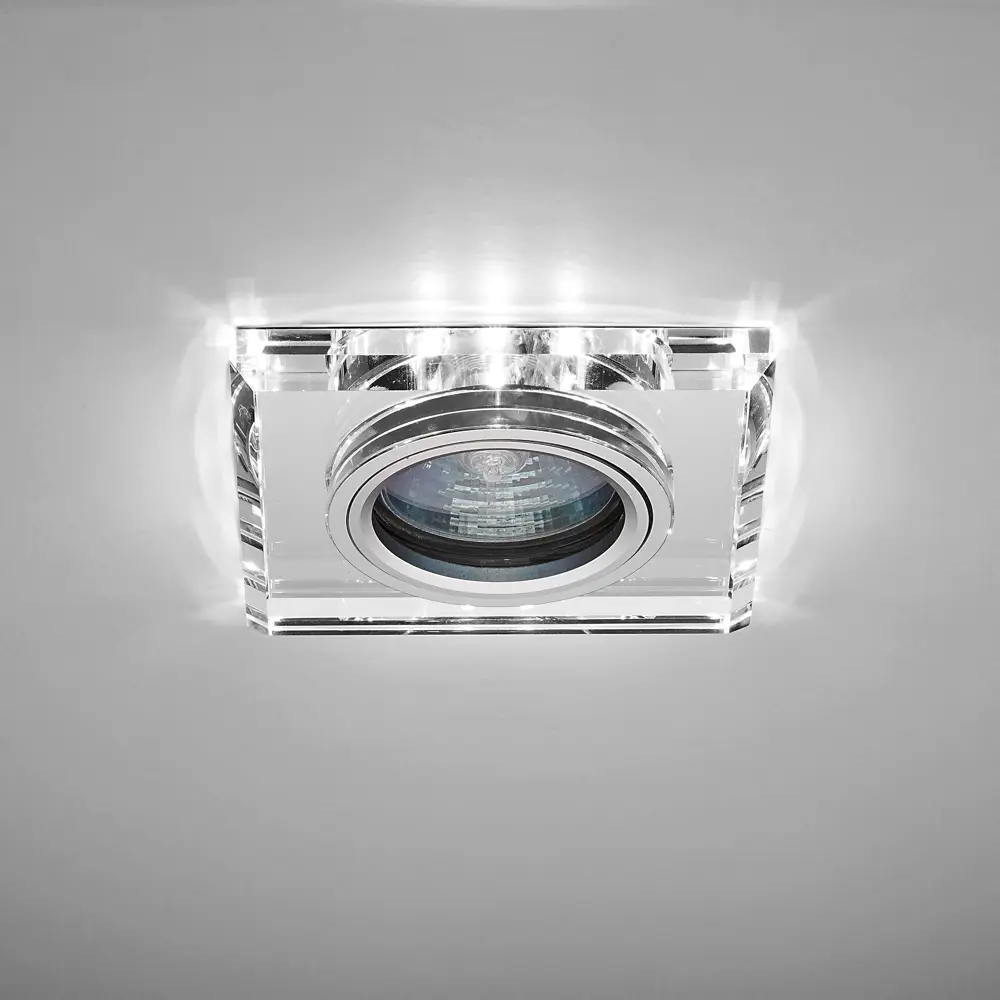 Светильник точечный встраиваемый Bohemia с LED-подсветкой под отверстие 60 мм 2 м² цвет прозрачный 82411465 STLM-2155819 ITALMAC  - Вид №1