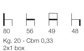 Blifase Штабелируемое кожаное кресло Maxine sun-id-1510921 - Вид №3
