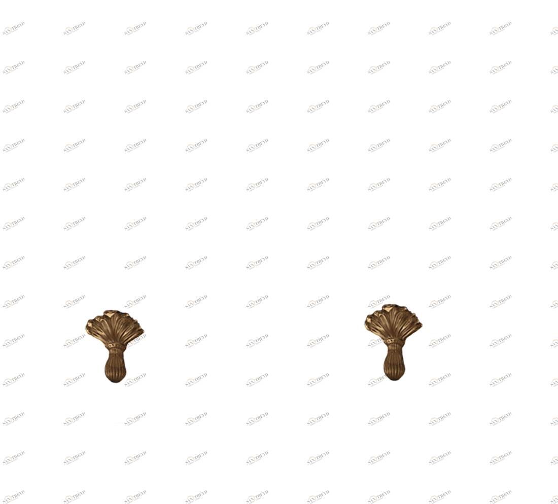 Gentry Home Bexley Cast iron bathtubs with feet Цветочная бронза GH100713 