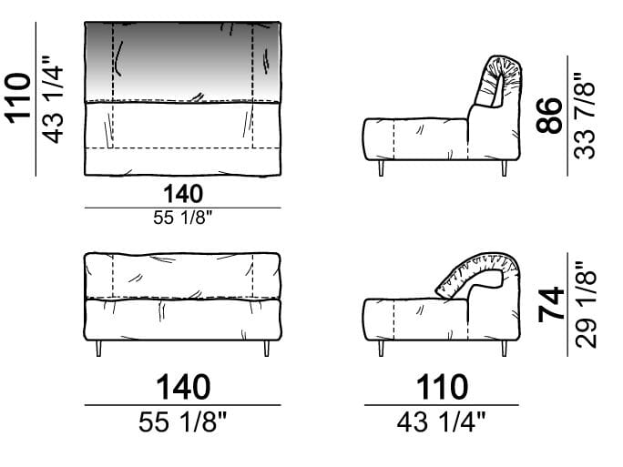 Секционный кожаный диван Arketipo CRAZY DIAMOND ARCH-00133462 - Вид №9