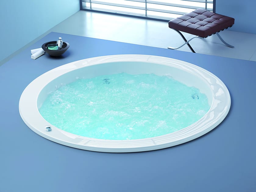 Утопленная акриловая круглая ванна с гидромассажем HOESCH Dreamscape ARCH-00022471