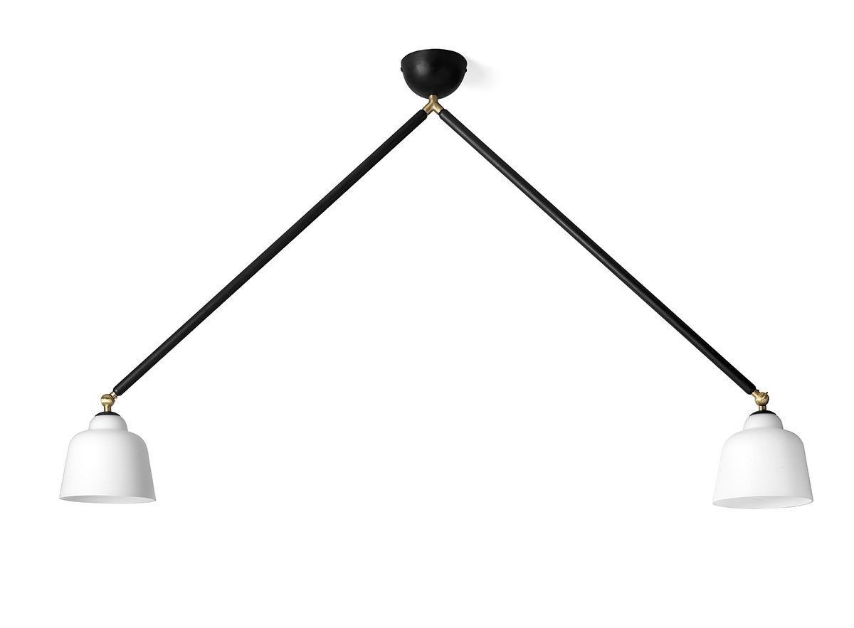 Потолочный светильник из металла и опалового стекла Miloox Neoretro ARCH-00000062 - Вид №1