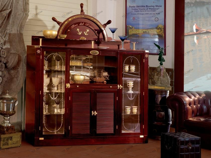 Caroti Барный шкаф из дерева и стекла  712 