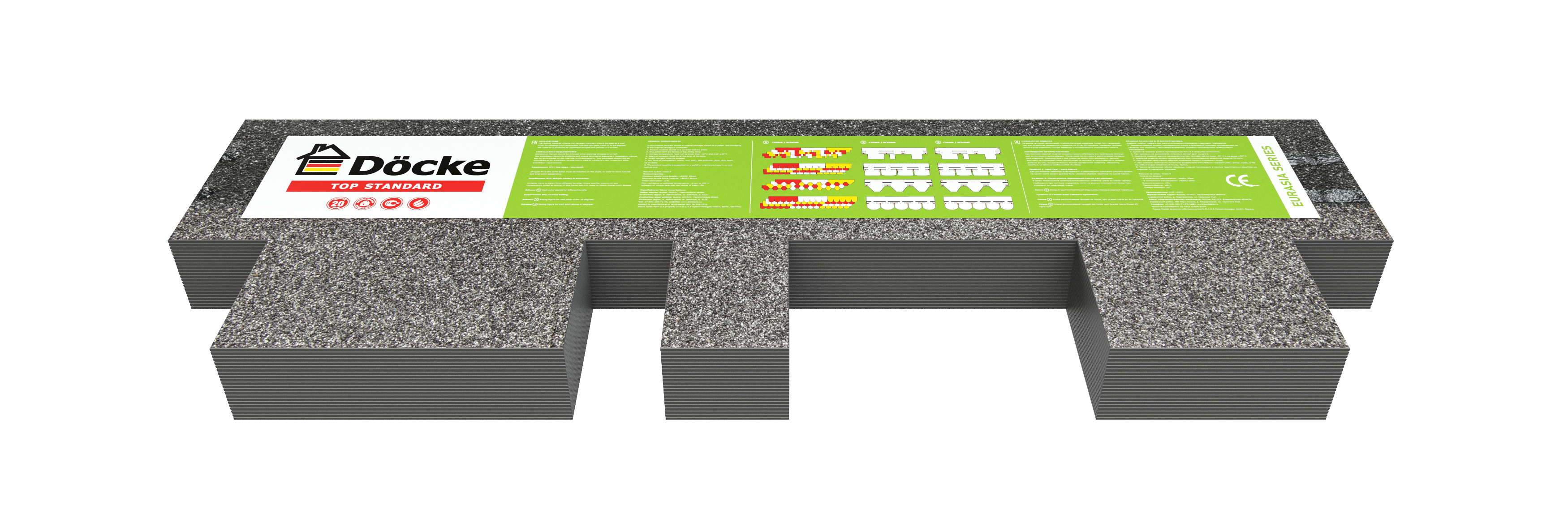 82349822 Гибкая черепица Docke Pie Евразия лабиринт коричневый 3 м² STLM-0025153 DÖCKE  - Вид №3