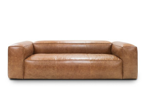 3-местный кожаный диван